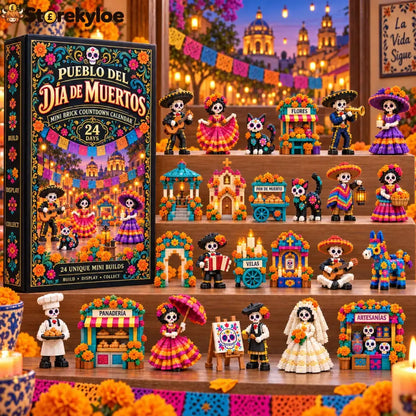 CHRISTMAS KICKOFF 49% OFF - 2026 Days of Day of the Dead Village Blind Box - 24-Day Festive Countdown Día de Muertos