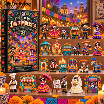 CHRISTMAS KICKOFF 49% OFF - 2026 Days of Day of the Dead Village Blind Box - 24-Day Festive Countdown Día de Muertos