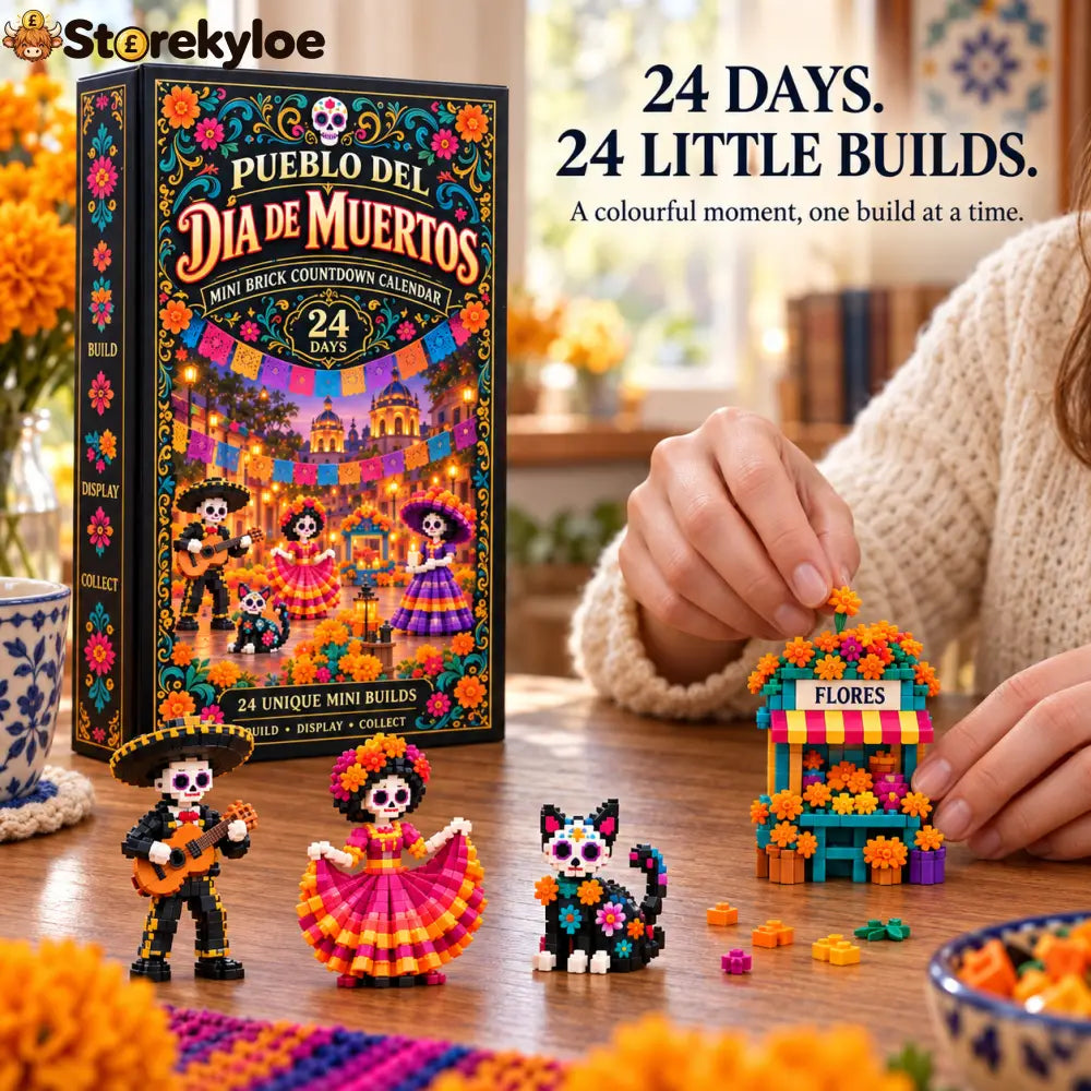 CHRISTMAS KICKOFF 49% OFF - 2026 Days of Day of the Dead Village Blind Box - 24-Day Festive Countdown Día de Muertos