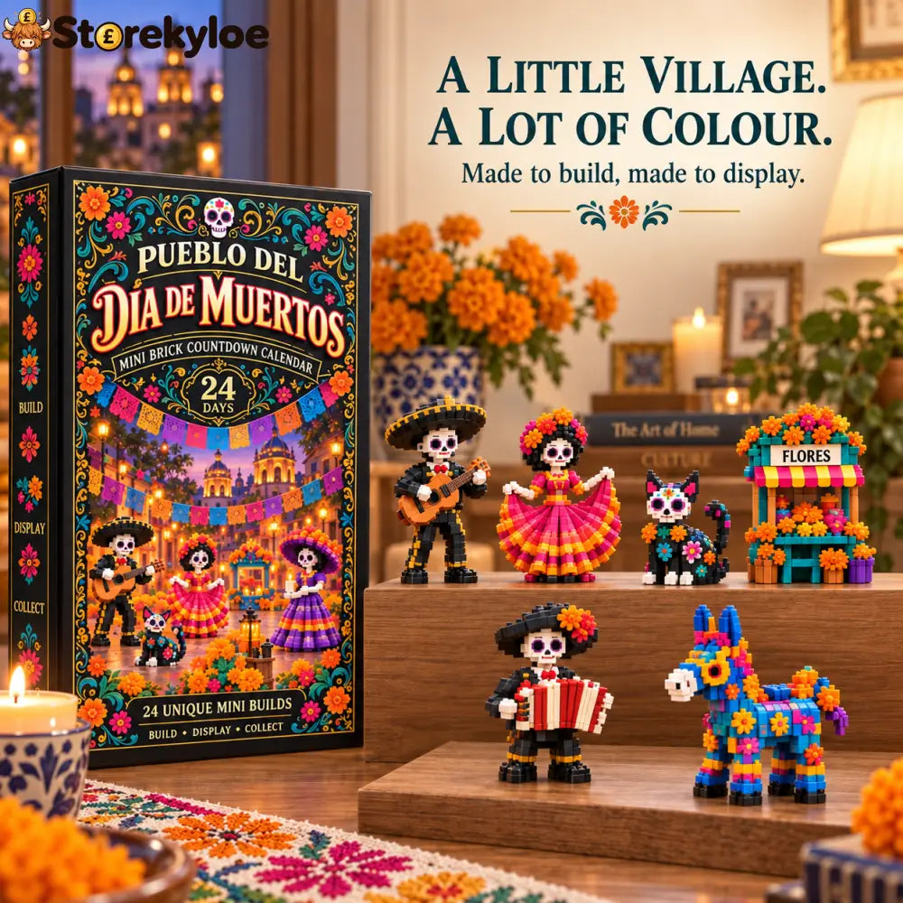 CHRISTMAS KICKOFF 49% OFF - 2026 Days of Day of the Dead Village Blind Box - 24-Day Festive Countdown Día de Muertos