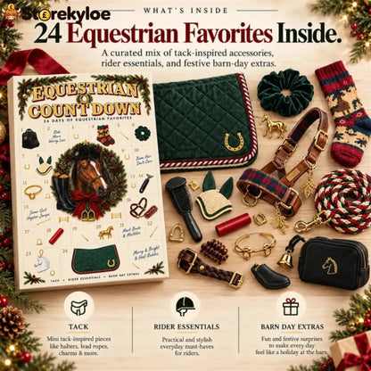 Christmas Kickoff 49% Off - 2026 Days Of Equestrian Blind Box - 24-day Festive Countdown Equestrian Themed Collectible