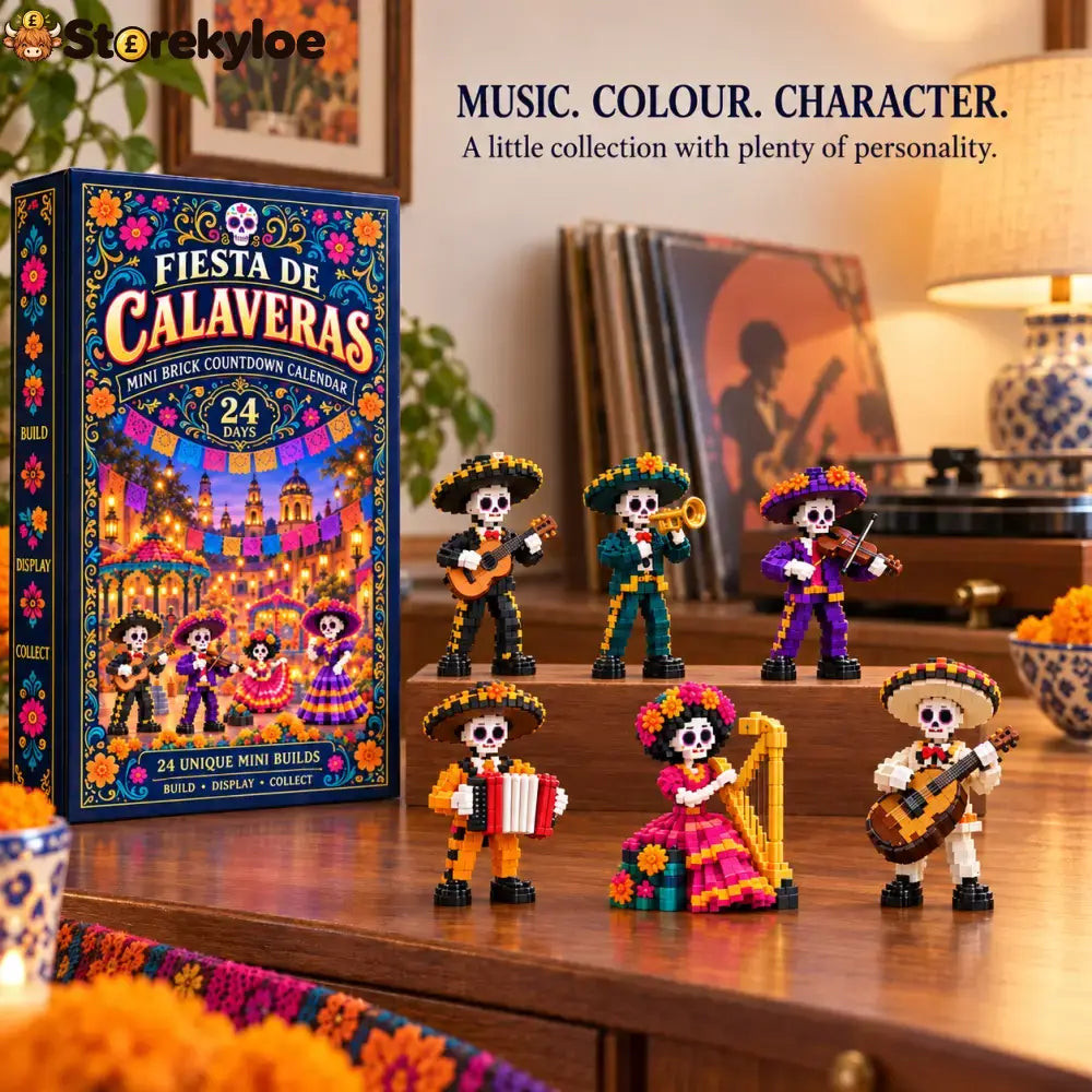 Christmas Kickoff 49% Off - 2026 Days Of Fiesta De Calaveras Blind Box - 24-day Festive Countdown Day Of The Dead