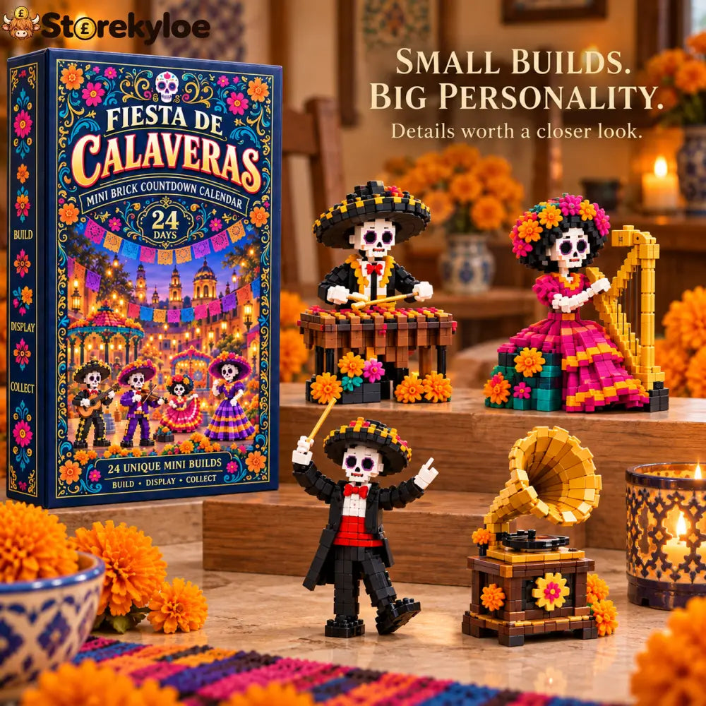 CHRISTMAS KICKOFF 49% OFF - 2026 Days of Fiesta de Calaveras Blind Box - 24-Day Festive Countdown Day of the Dead