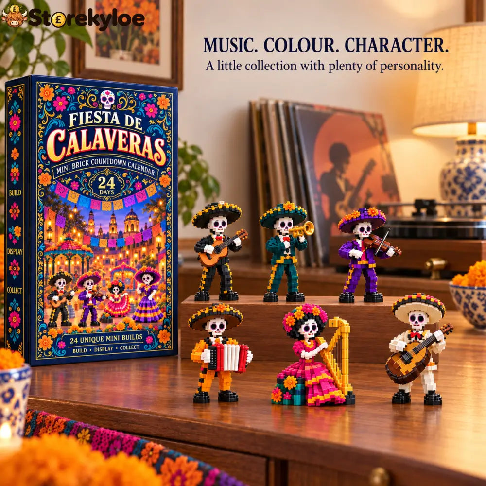 CHRISTMAS KICKOFF 49% OFF - 2026 Days of Fiesta de Calaveras Blind Box - 24-Day Festive Countdown Day of the Dead