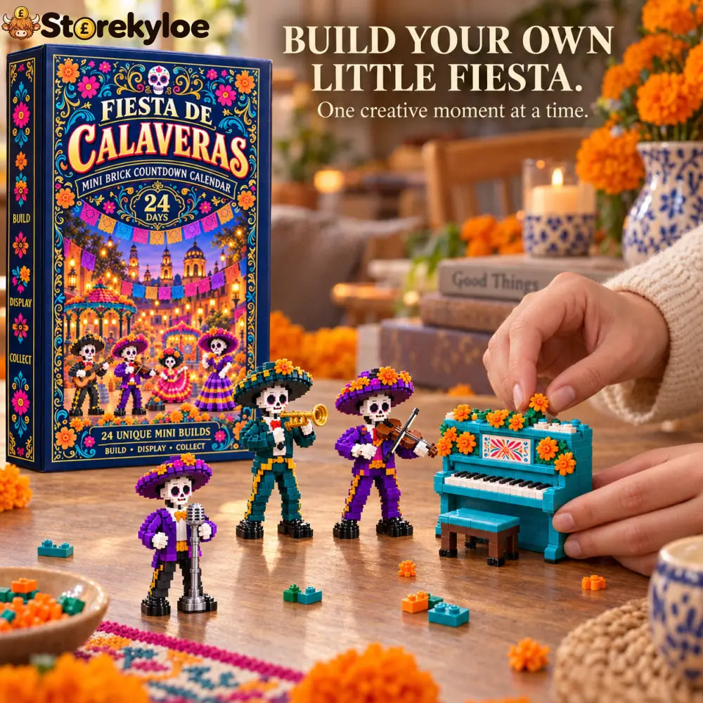 CHRISTMAS KICKOFF 49% OFF - 2026 Days of Fiesta de Calaveras Blind Box - 24-Day Festive Countdown Day of the Dead