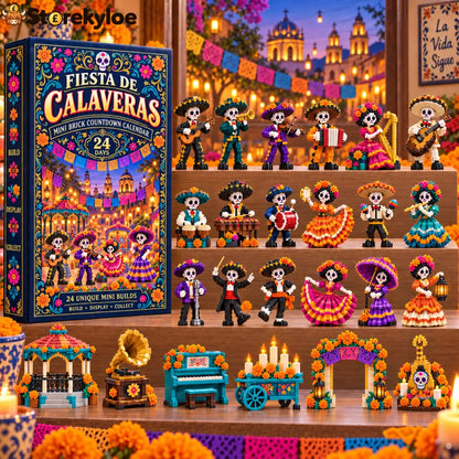 CHRISTMAS KICKOFF 49% OFF - 2026 Days of Fiesta de Calaveras Blind Box - 24-Day Festive Countdown Day of the Dead