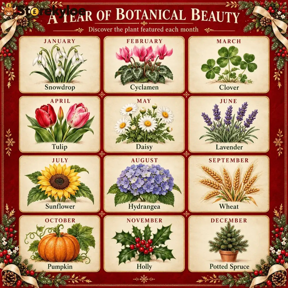 🎄🗓️ Christmas Limited-Edition-49% OFF, 🪴✨ 2027 Eco-Friendly Plantable ’Eternal’ Seed Calendar