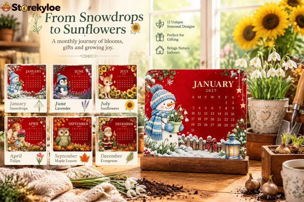 🎄🗓️ Christmas Limited-Edition, 🪴✨ Eco-Friendly Plantable “Timeless” Seed Calendar 2027