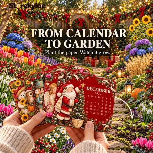 🎄🗓️ Christmas Limited-Edition, 🪴✨ Eco-Friendly Plantable “Timeless” Seed Calendar 2027