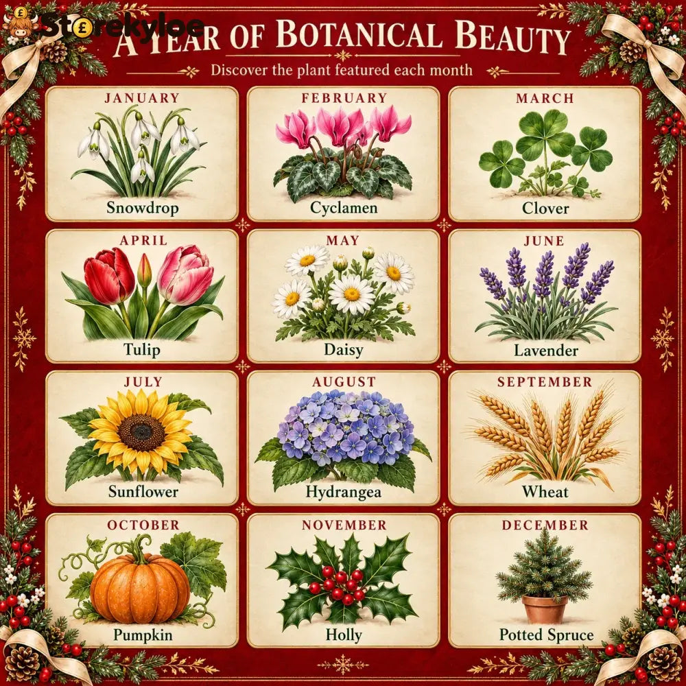 🎄🗓️ Christmas Limited-Edition, 🪴✨ Eco-Friendly Plantable “Timeless” Seed Calendar 2027