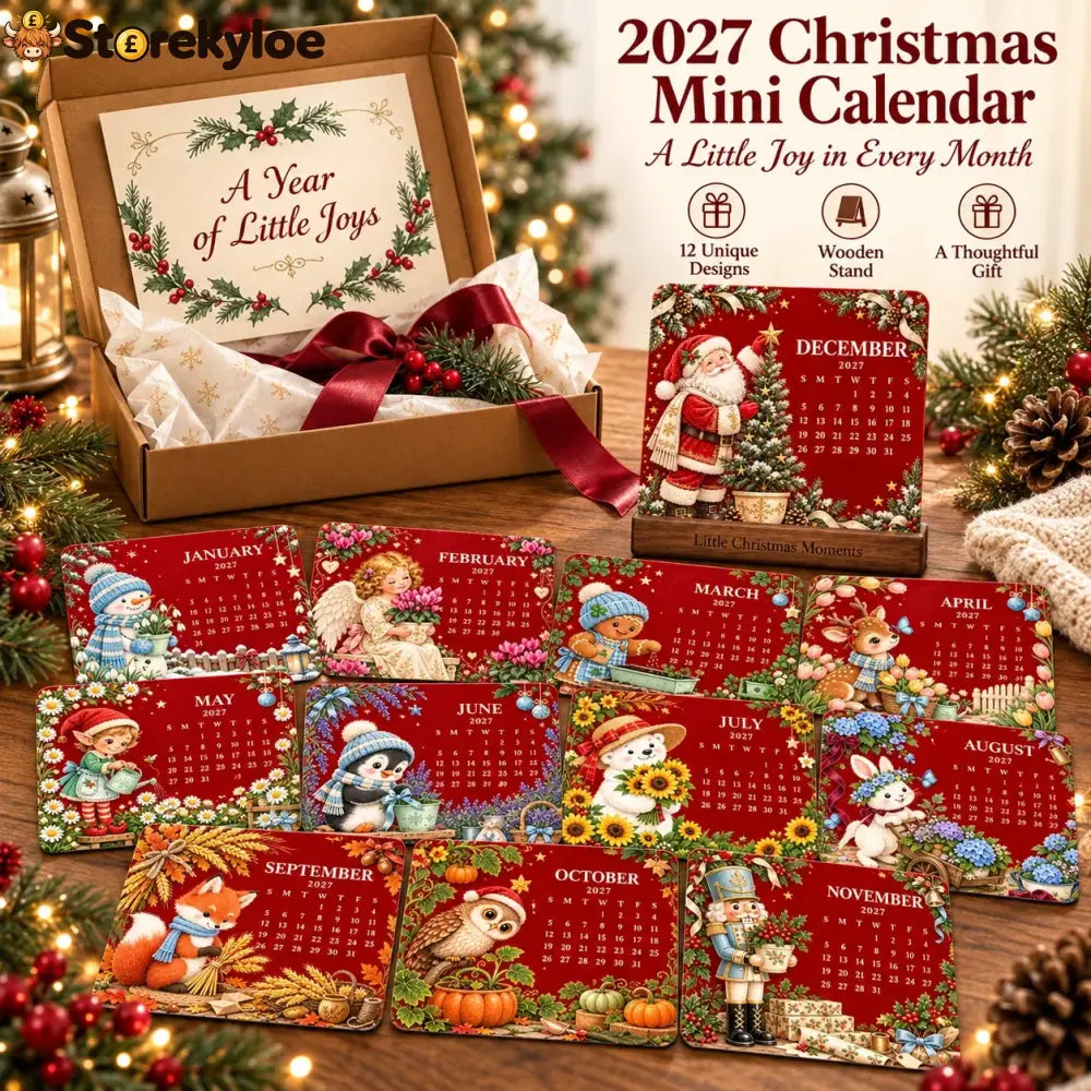 🎄🗓️ Christmas Limited-Edition, 🪴✨ Eco-Friendly Plantable “Timeless” Seed Calendar 2027