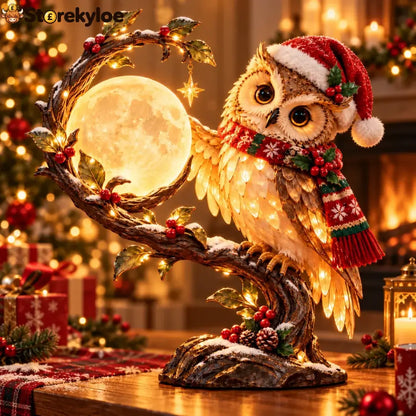 🎄 Christmas Limited-Time Sale | Moonkeeper Owl™ – Lighted Christmas Owl