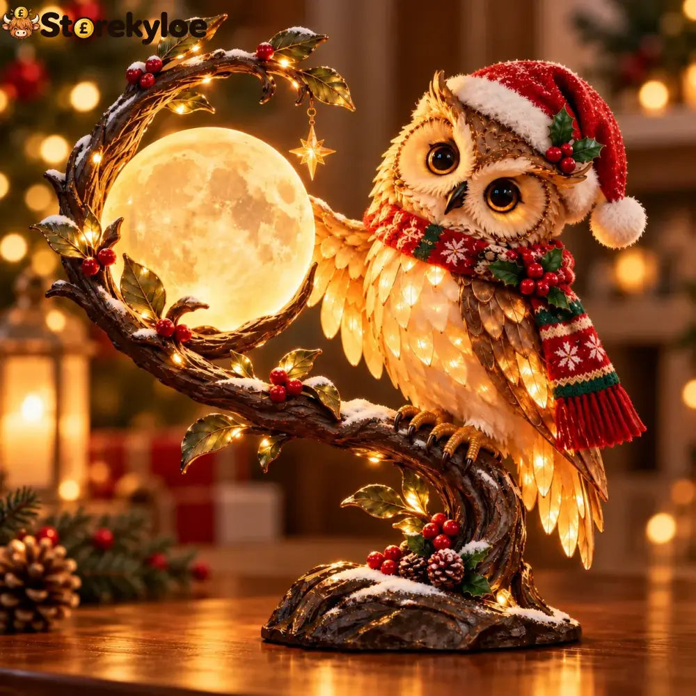 🎄 Christmas Limited-Time Sale | Moonkeeper Owl™ – Lighted Christmas Owl