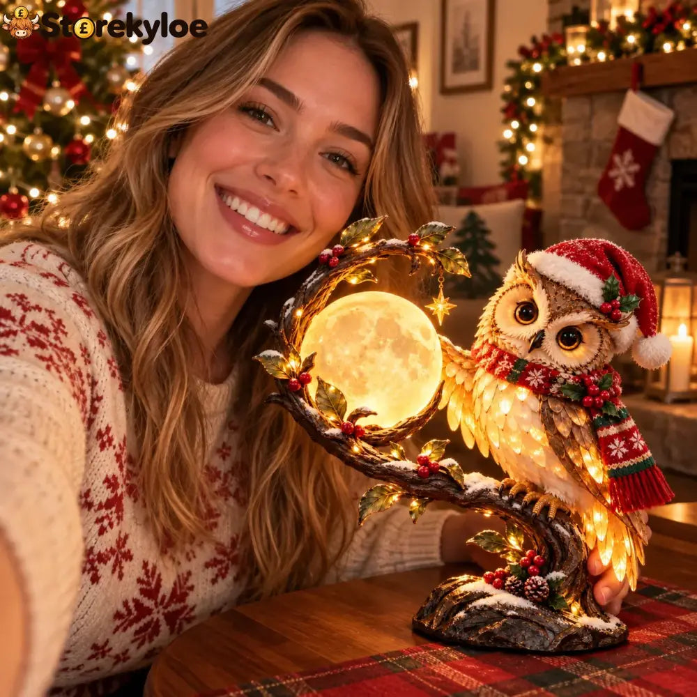 🎄 Christmas Limited-Time Sale | Moonkeeper Owl™ – Lighted Christmas Owl
