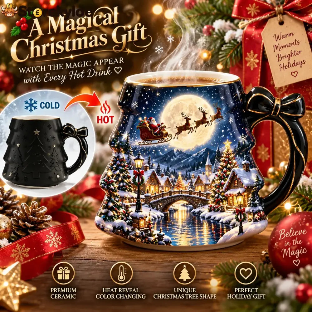 Christmas Magic Color-changing Mug – Heat Reveal Holiday Gift - 🛷 Believe in Christmas
