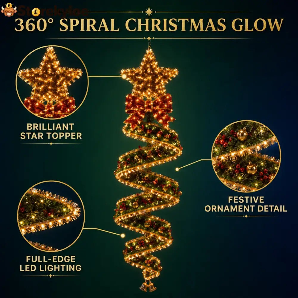 🎄Christmas Magic Spiral Hanging LED Light Collection