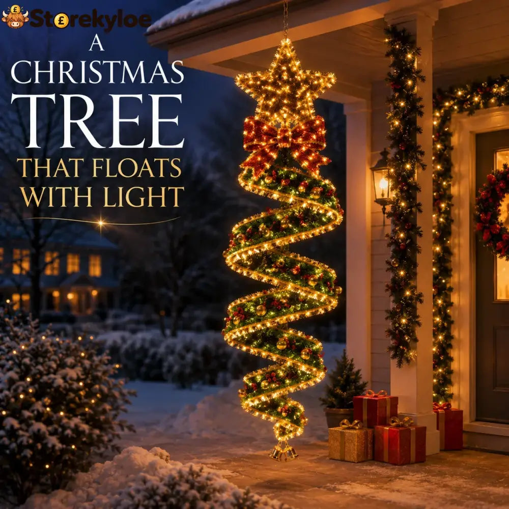 🎄Christmas Magic Spiral Hanging LED Light Collection - Star