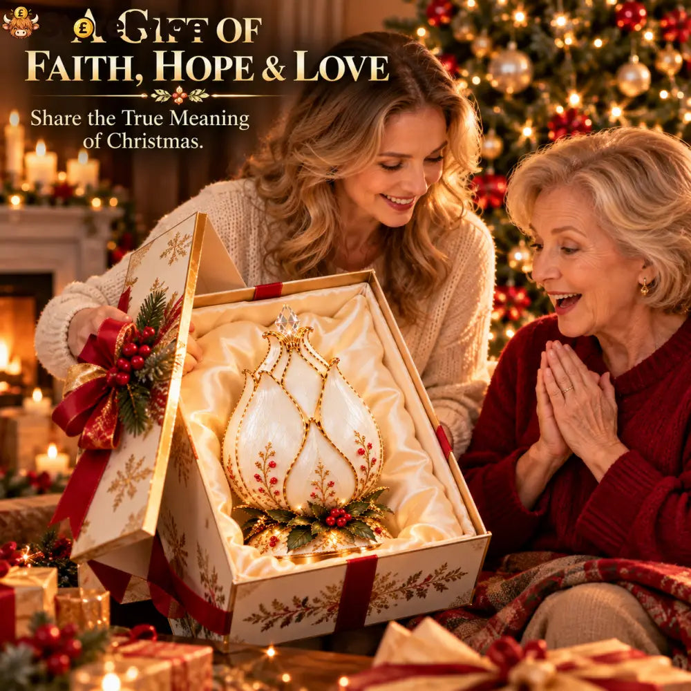 ✝️🌸 Christmas Miracle Bloom™ – Touch-to-Bloom Nativity Light