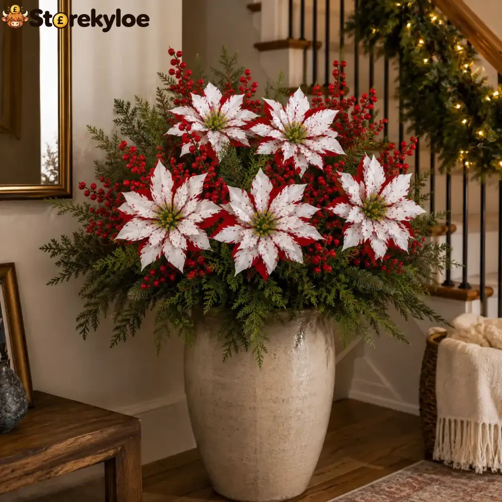 🔥Christmas Poinsettia Planter Inserts