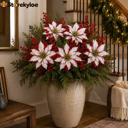 🔥Christmas Poinsettia Planter Inserts