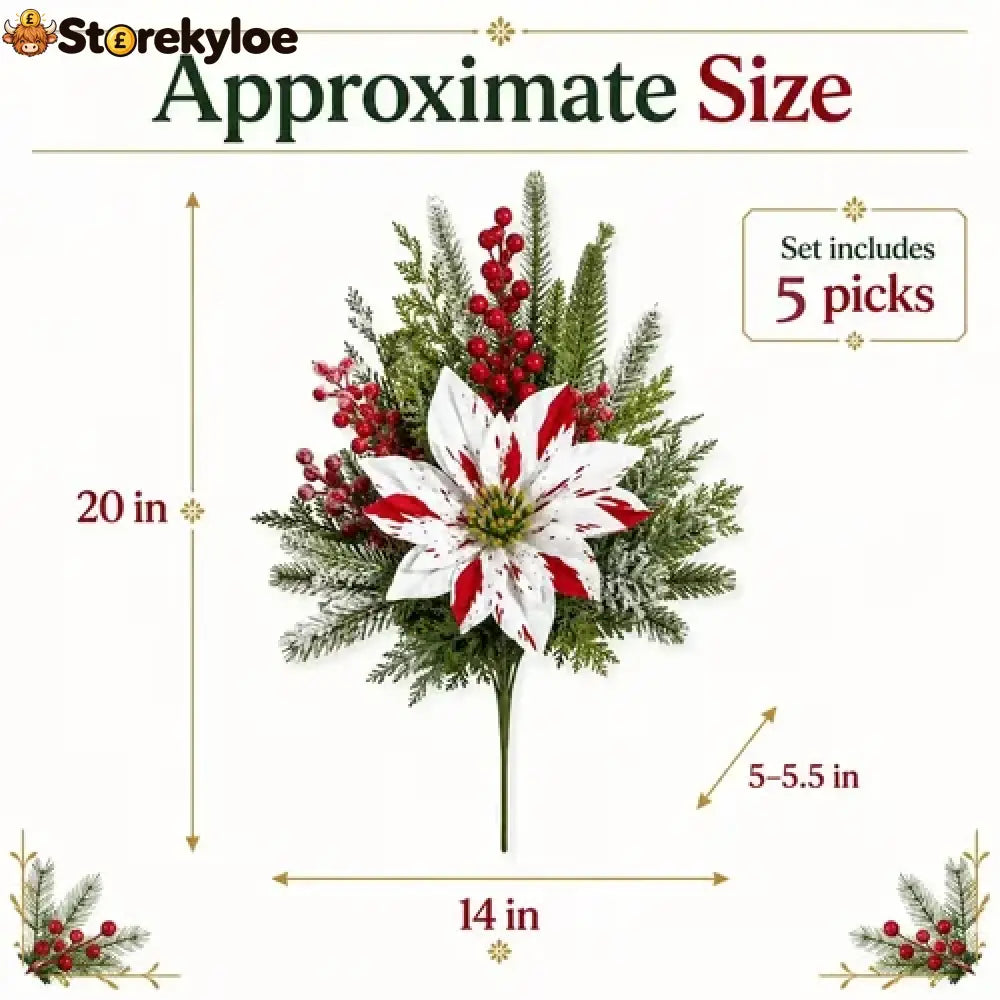 🔥Christmas Poinsettia Planter Inserts