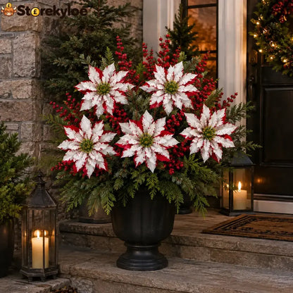 🔥Christmas Poinsettia Planter Inserts