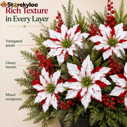 🔥Christmas Poinsettia Planter Inserts