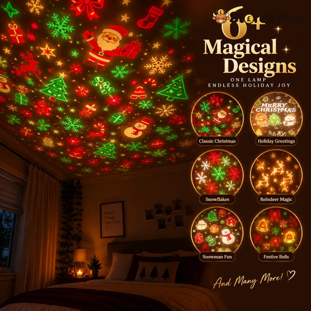 Christmas Projector LED Lights for Ceiling & Wall