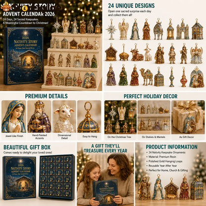 🎄Christmas Sale🔥2026 Advent Calendar: The Coming of Jesus