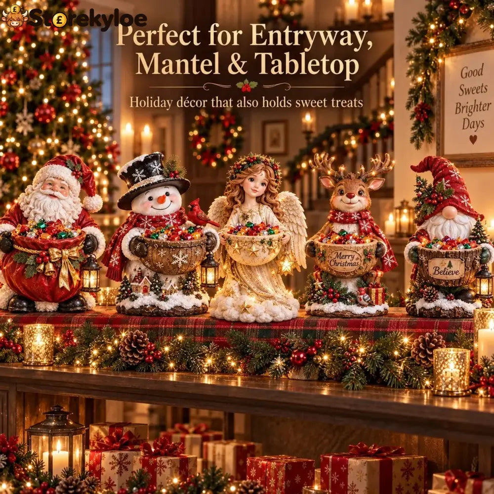🎄 Christmas Sale – 49% OFF ✨ Lighted Christmas Candy Bowl Collection – 5 Festive Holiday Designs - CHRISTMAS