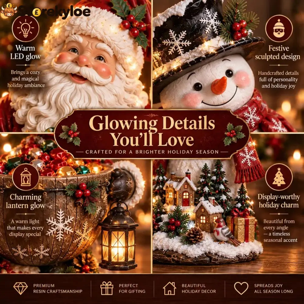 🎄 Christmas Sale – 49% OFF ✨ Lighted Christmas Candy Bowl Collection – 5 Festive Holiday Designs - CHRISTMAS