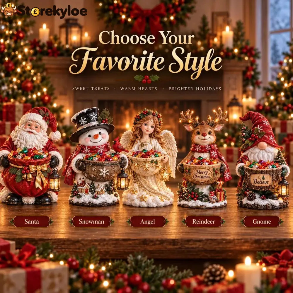 🎄 Christmas Sale – 49% OFF ✨ Lighted Christmas Candy Bowl Collection – 5 Festive Holiday Designs - CHRISTMAS
