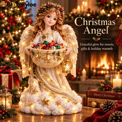 🎄 Christmas Sale – 49% OFF ✨ Lighted Christmas Candy Bowl Collection – 5 Festive Holiday Designs - Christmas Angel