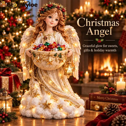🎄 Christmas Sale – 49% OFF ✨ Lighted Christmas Candy Bowl Collection – 5 Festive Holiday Designs - Christmas Angel