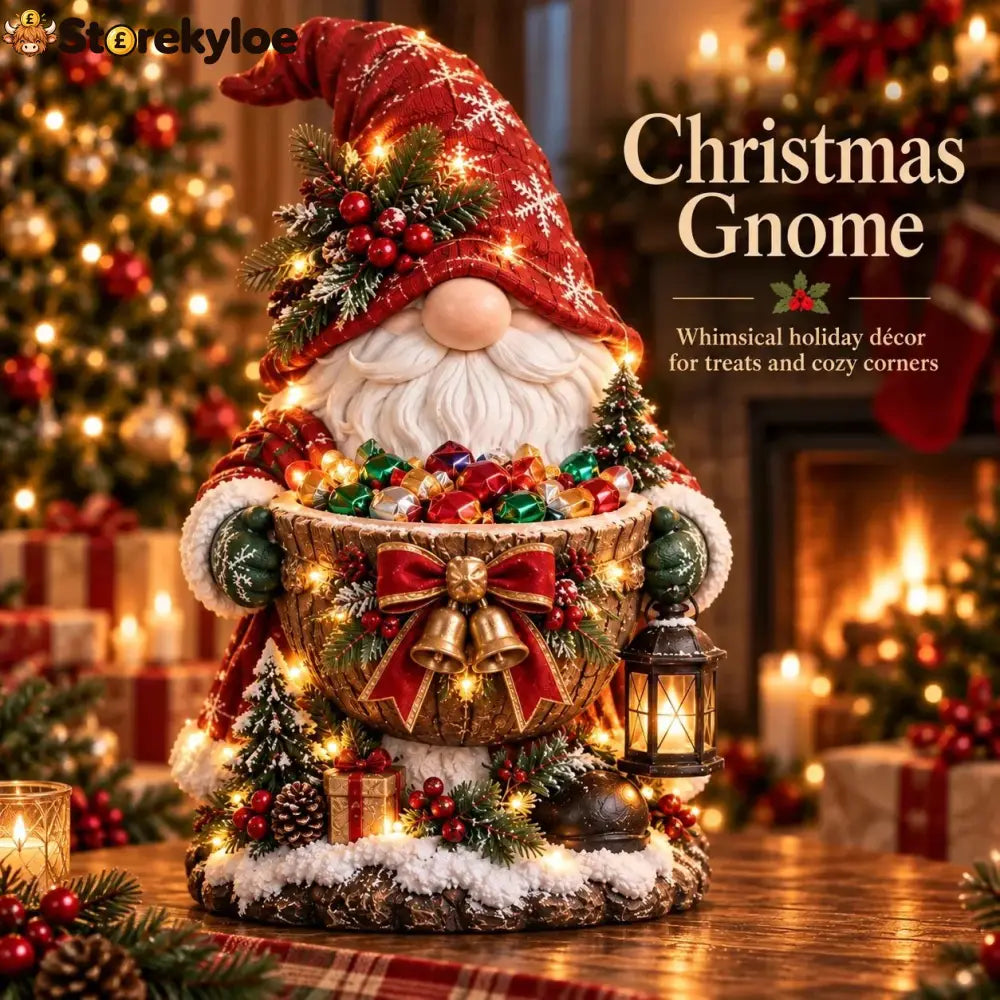 🎄 Christmas Sale – 49% OFF ✨ Lighted Christmas Candy Bowl Collection – 5 Festive Holiday Designs - Christmas Gnome