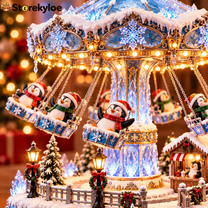 🎄 Christmas Sale 50% Off! 🐧 Penguin Winter Swing Carnival™ – Light-up Rotating Christmas Decoration ❄️✨ - 🐧 Penguin