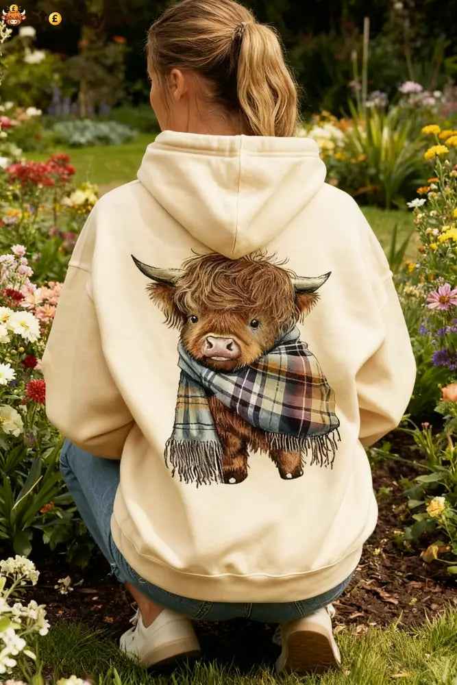 🎅CHRISTMAS SALE 50% OFF!!🎁🐄Cute Highland Cow Cozy Fleece-Lined Hooded Sweatshirt - Hot products