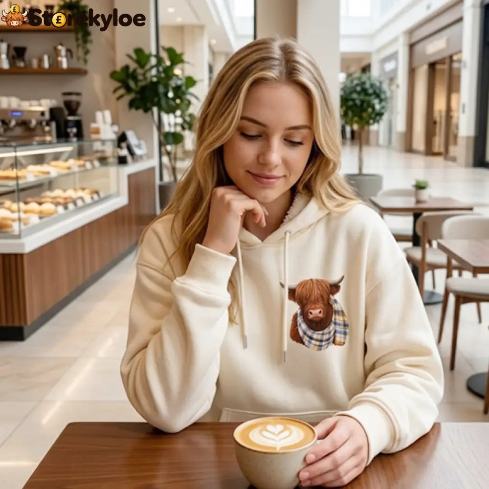 🎅CHRISTMAS SALE 50% OFF!!🎁🐄Cute Highland Cow Cozy Fleece-Lined Hooded Sweatshirt - Hot products