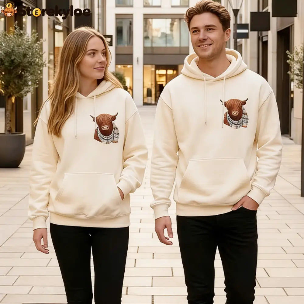 🎅CHRISTMAS SALE 50% OFF!!🎁🐄Cute Highland Cow Cozy Fleece-Lined Hooded Sweatshirt - Hot products