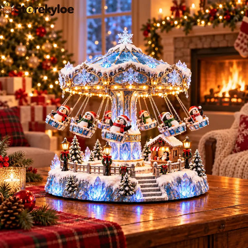 🎄 Christmas Sale 50% Off! 🐧 Penguin Winter Swing Carnival™ – Light-up Rotating Christmas Decoration ❄️✨ - 🐧 Penguin