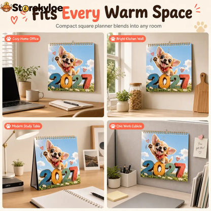 🎄🎁Christmas Sale 🐕Chihuahua 12 Month Wall Calendar - Housewares & Kitchen
