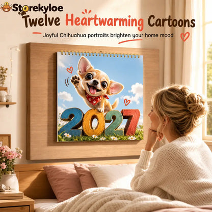 🎄🎁Christmas Sale 🐕Chihuahua 12 Month Wall Calendar - Housewares & Kitchen
