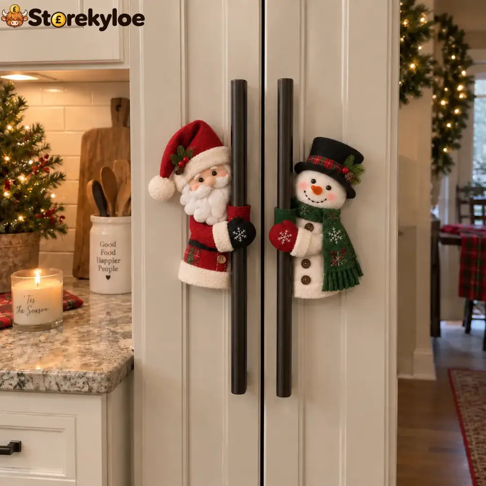 Christmas Santa & Snowman Handle Huggers – Set Of 2