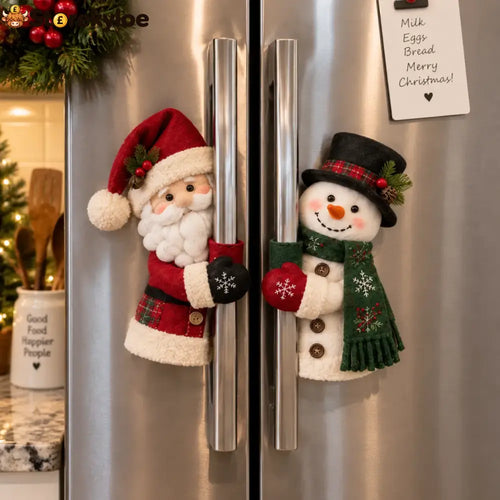 Christmas Santa & Snowman Handle Huggers – Set Of 2 - Santa