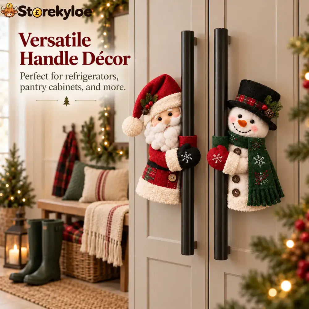Christmas Santa & Snowman Handle Huggers – Set Of 2