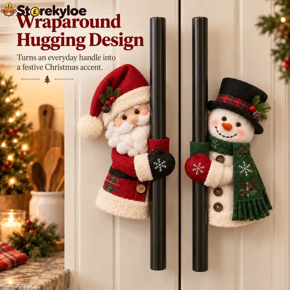 Christmas Santa & Snowman Handle Huggers – Set Of 2