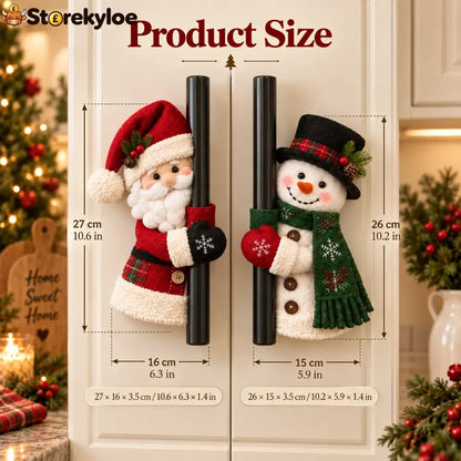 Christmas Santa & Snowman Handle Huggers – Set Of 2