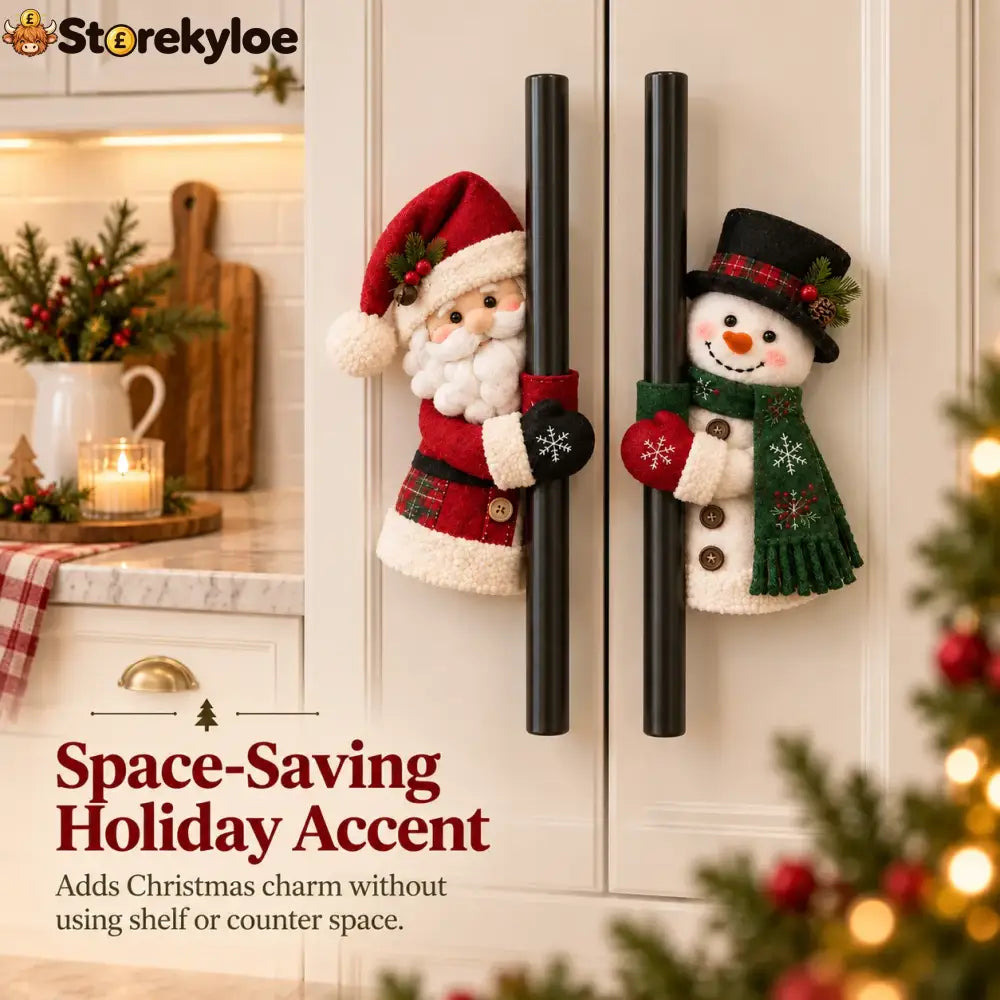 Christmas Santa & Snowman Handle Huggers – Set Of 2