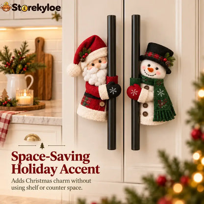 Christmas Santa & Snowman Handle Huggers – Set Of 2