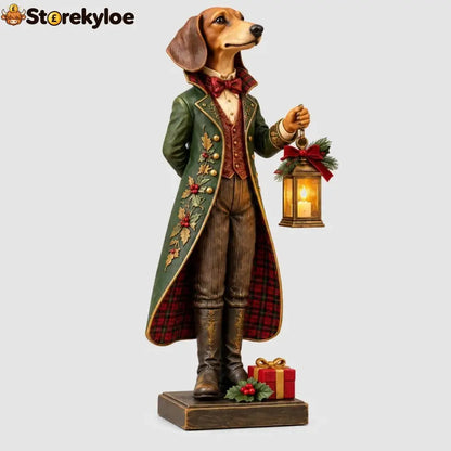 Christmas Sausage Dog Lantern Ornament - Christmas dachshund dog lantern ornaments